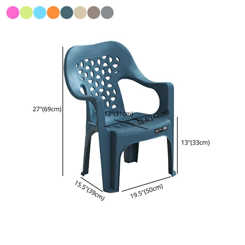 Sillas plásticas contemporáneas del comedor que cenan la silla apilable del brazo para el uso en el hogar
