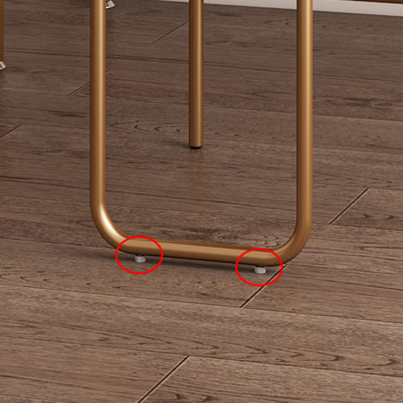 Silla de comedor de metal de estilo nórdico, silla de comedor individual sin brazos de terciopelo para uso doméstico