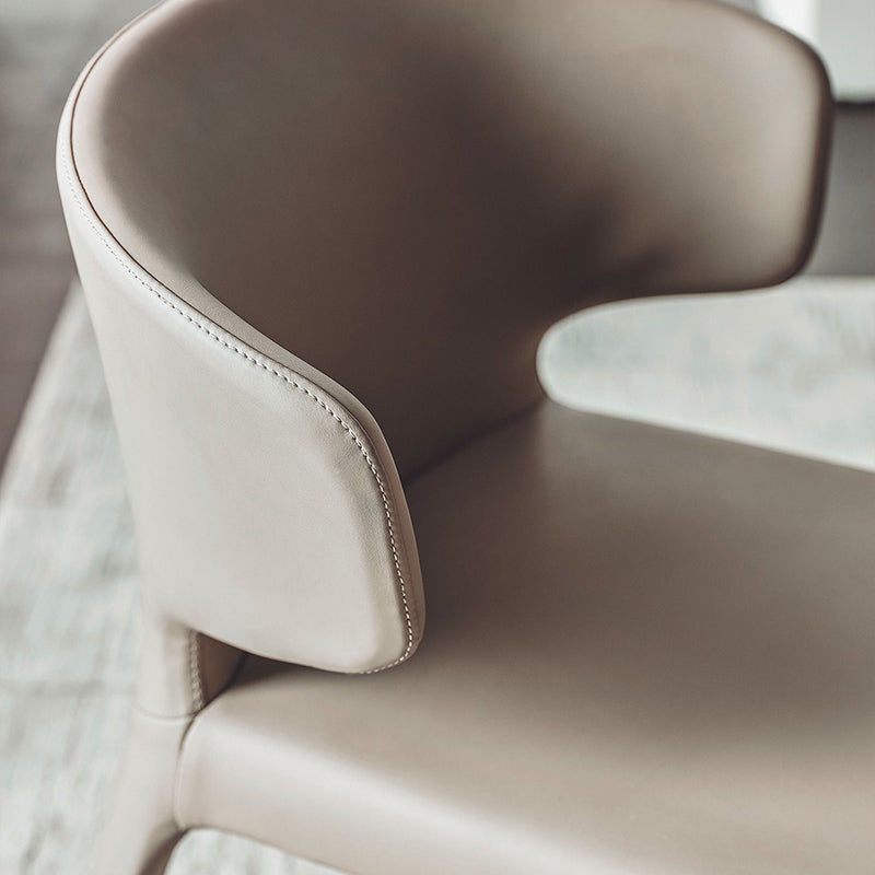 Sillas modernas de comedor para interiores y exteriores, sillas sin brazos de piel sintética