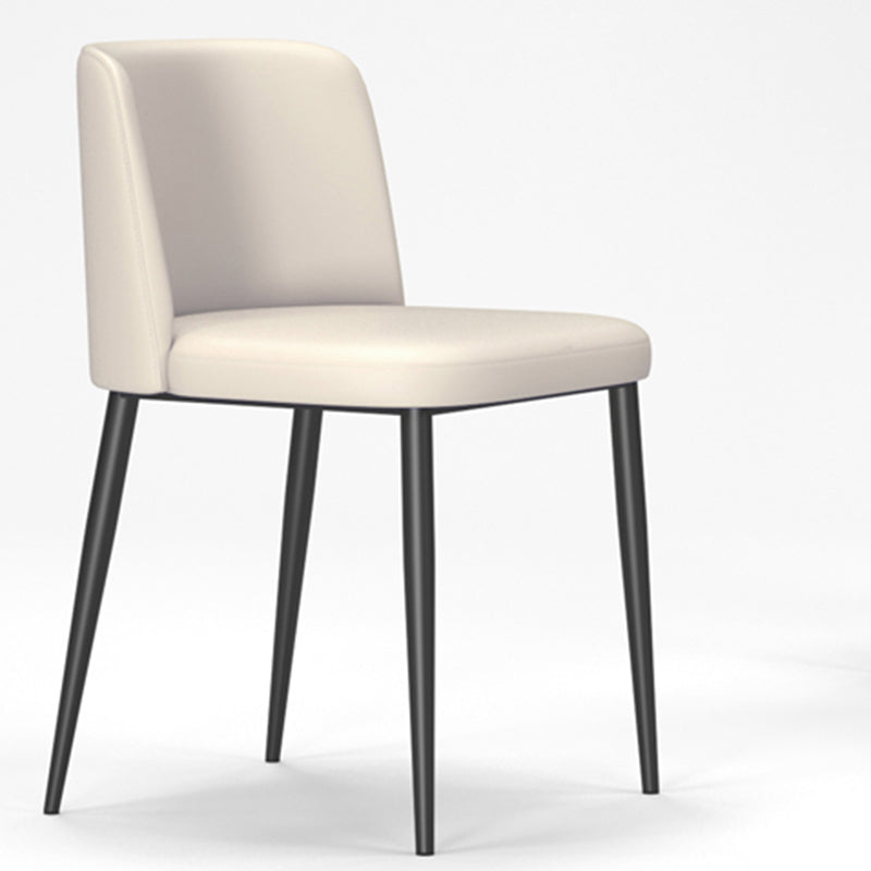 Silla lateral casera tapizada estilo diseñador acabado mate Parsons silla de comedor individual