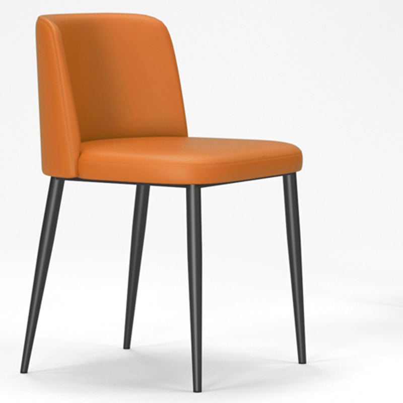 Silla lateral casera tapizada estilo diseñador acabado mate Parsons silla de comedor individual