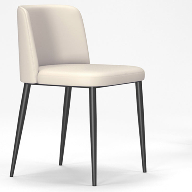 Silla lateral casera tapizada estilo diseñador acabado mate Parsons silla de comedor individual