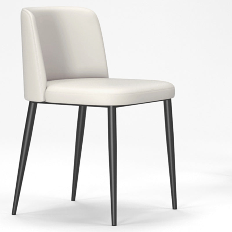 Silla lateral casera tapizada estilo diseñador acabado mate Parsons silla de comedor individual