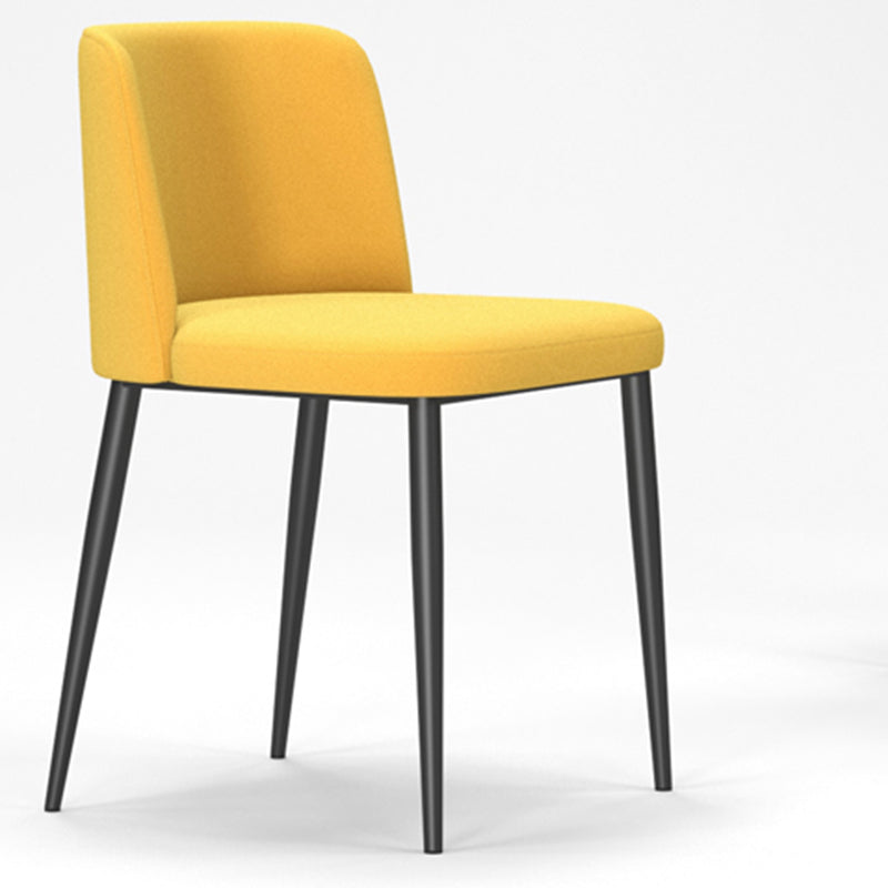 Silla lateral casera tapizada estilo diseñador acabado mate Parsons silla de comedor individual