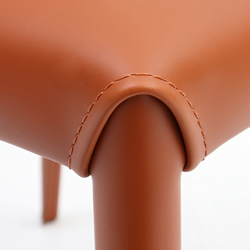 Silla auxiliar para el hogar de estilo moderno, silla de comedor tapizada con respaldo sólido (juego de 2)
