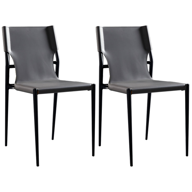 Silla auxiliar para el hogar de estilo moderno, silla de comedor tapizada con respaldo sólido (juego de 2)