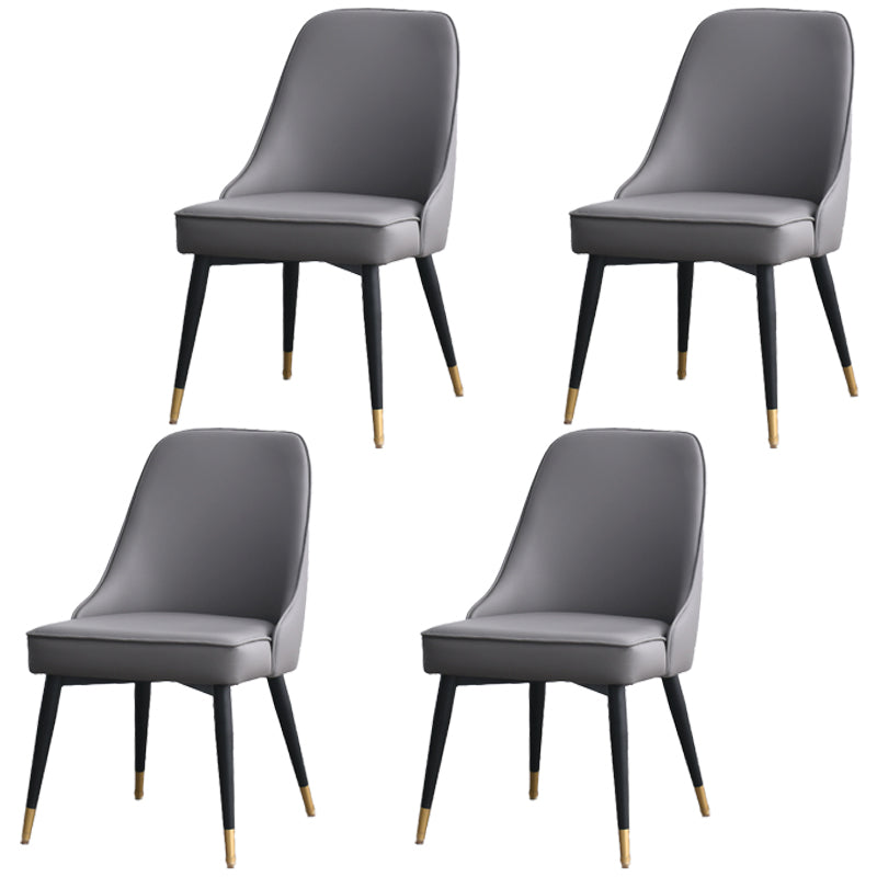 Silla sin brazos de comedor de estilo nórdico, silla lateral de comedor de tela tapizada para uso doméstico