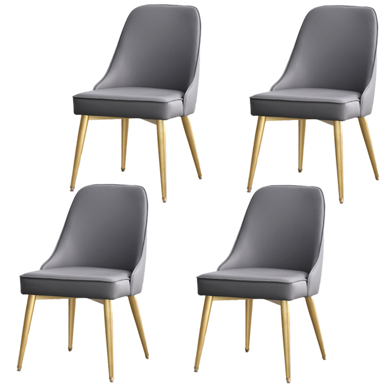 Silla sin brazos de comedor de estilo nórdico, silla lateral de comedor de tela tapizada para uso doméstico