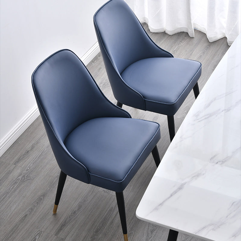 Silla sin brazos de comedor de estilo nórdico, silla lateral de comedor de tela tapizada para uso doméstico