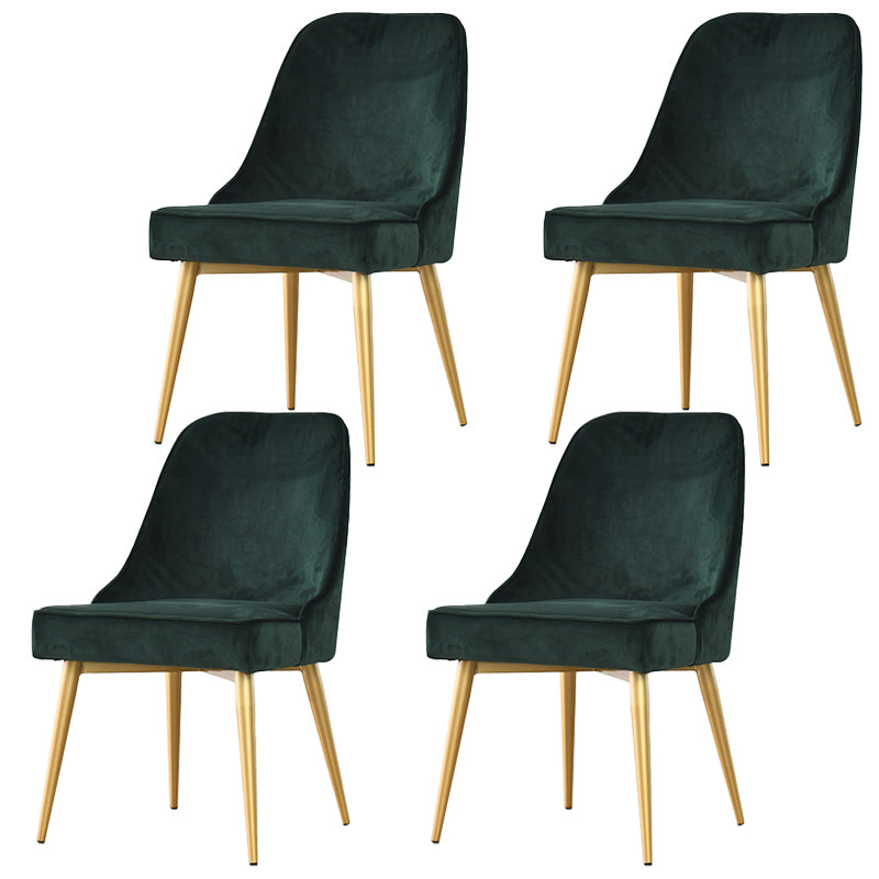 Silla sin brazos de comedor de estilo nórdico, silla lateral de comedor de tela tapizada para uso doméstico