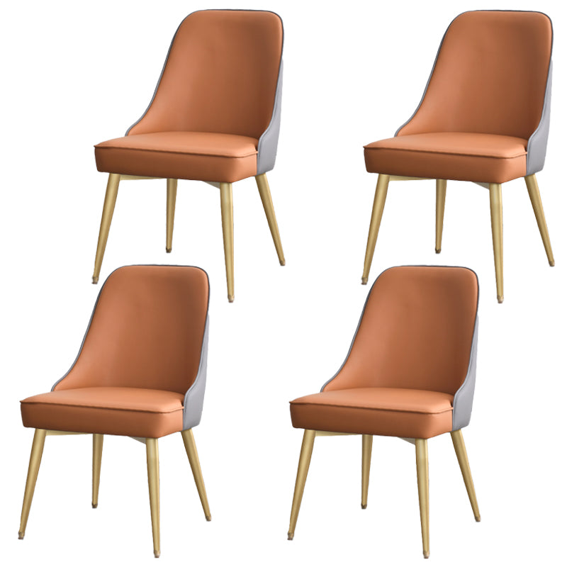 Silla sin brazos de comedor de estilo nórdico, silla lateral de comedor de tela tapizada para uso doméstico