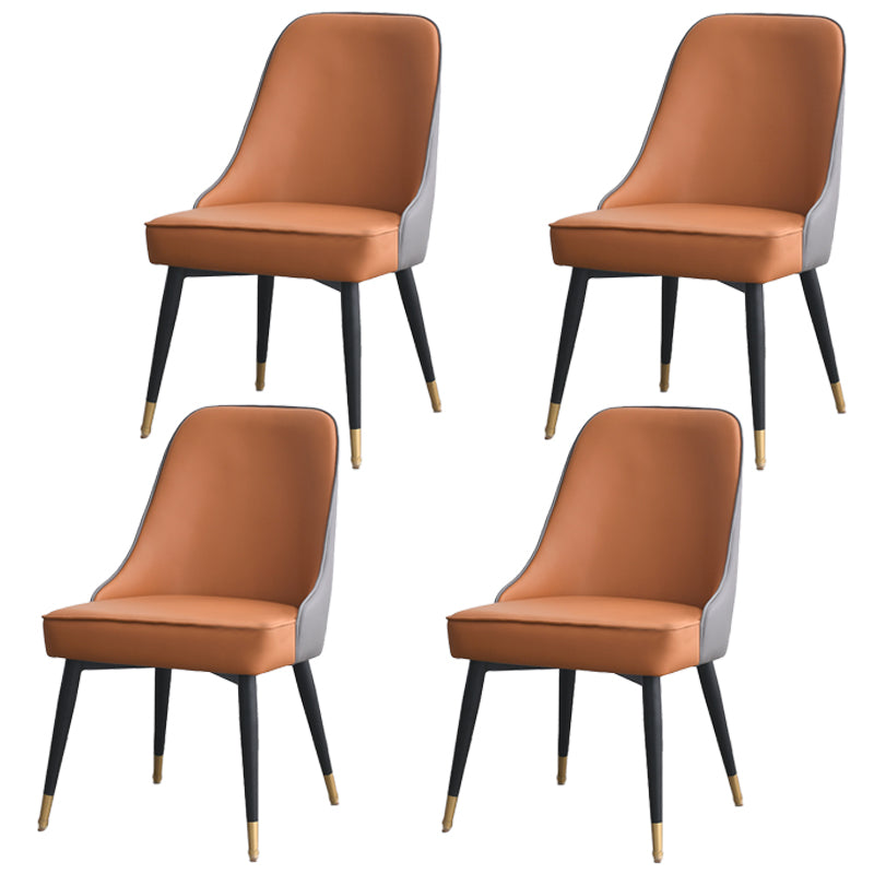 Silla sin brazos de comedor de estilo nórdico, silla lateral de comedor de tela tapizada para uso doméstico