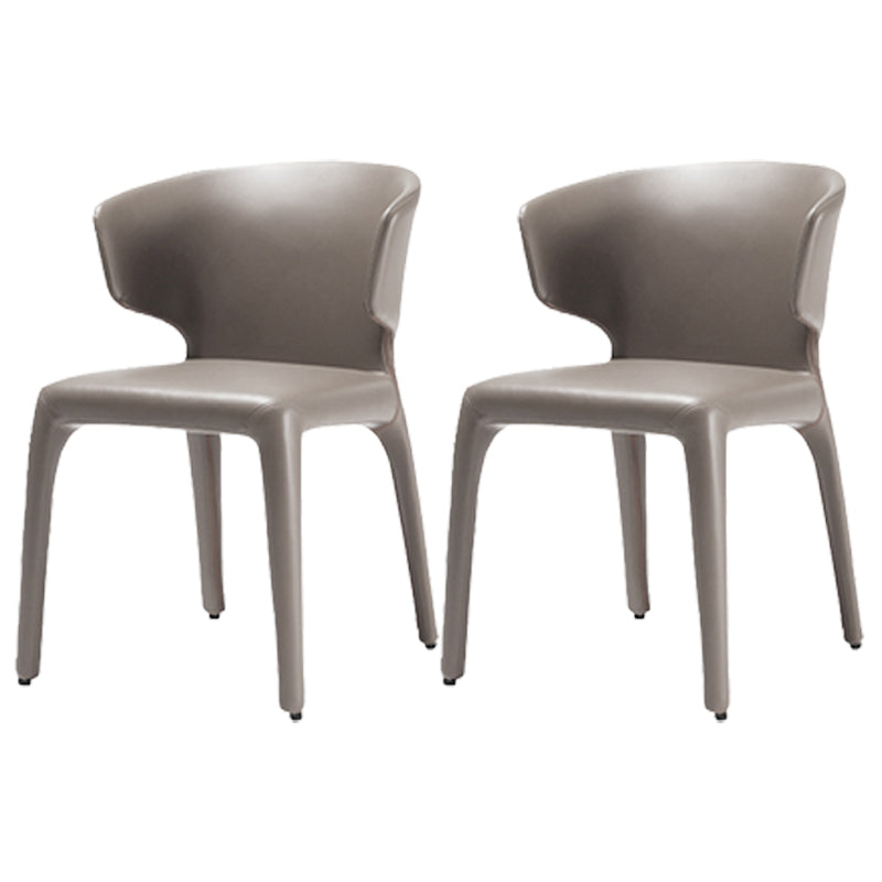 Silla de comedor de metal de cocina de estilo moderno que cena sillas laterales sin brazos con respaldo