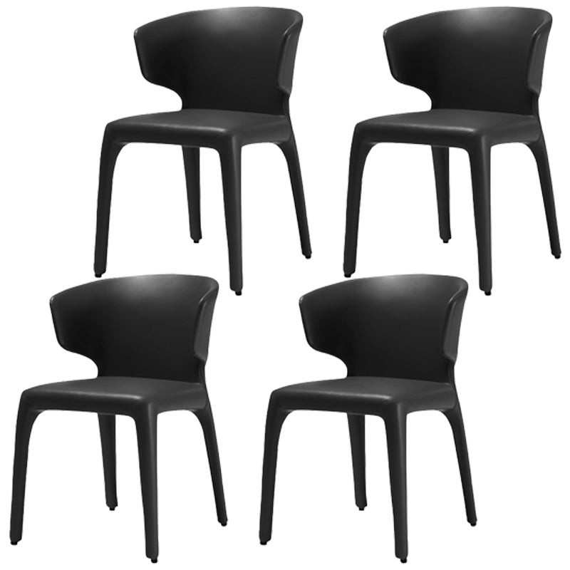 Silla de comedor de metal de cocina de estilo moderno que cena sillas laterales sin brazos con respaldo