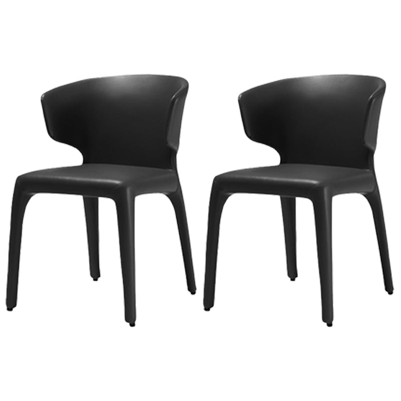 Silla de comedor de metal de cocina de estilo moderno que cena sillas laterales sin brazos con respaldo