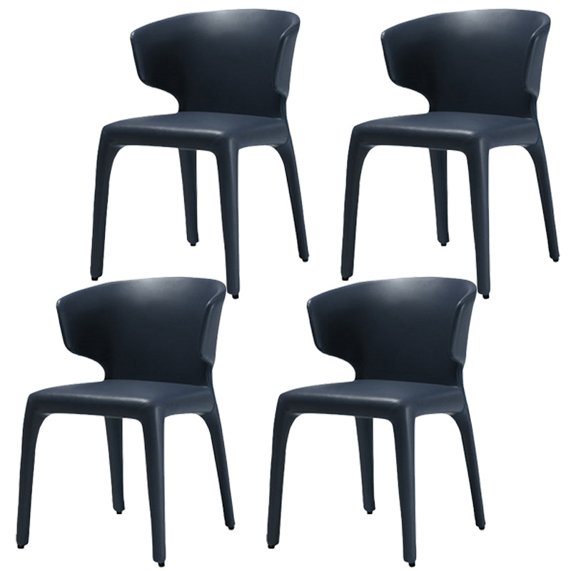 Silla de comedor de metal de cocina de estilo moderno que cena sillas laterales sin brazos con respaldo