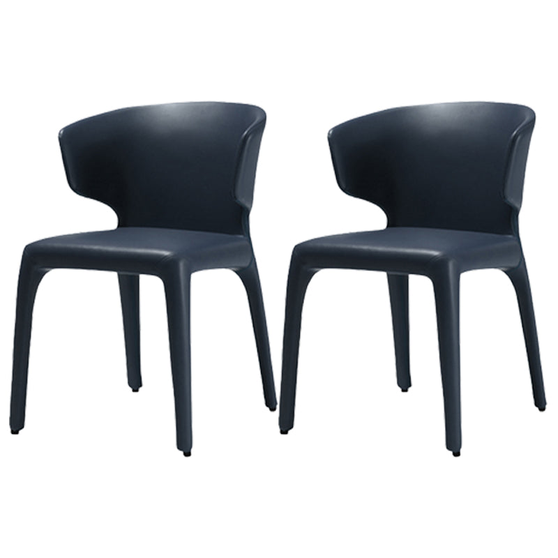Silla de comedor de metal de cocina de estilo moderno que cena sillas laterales sin brazos con respaldo