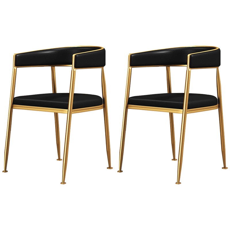 Silla lateral de comedor con respaldo abierto de estilo nórdico, tela de lino, silla sin brazos