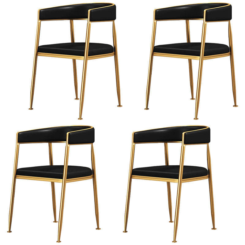 Silla lateral de comedor con respaldo abierto de estilo nórdico, tela de lino, silla sin brazos