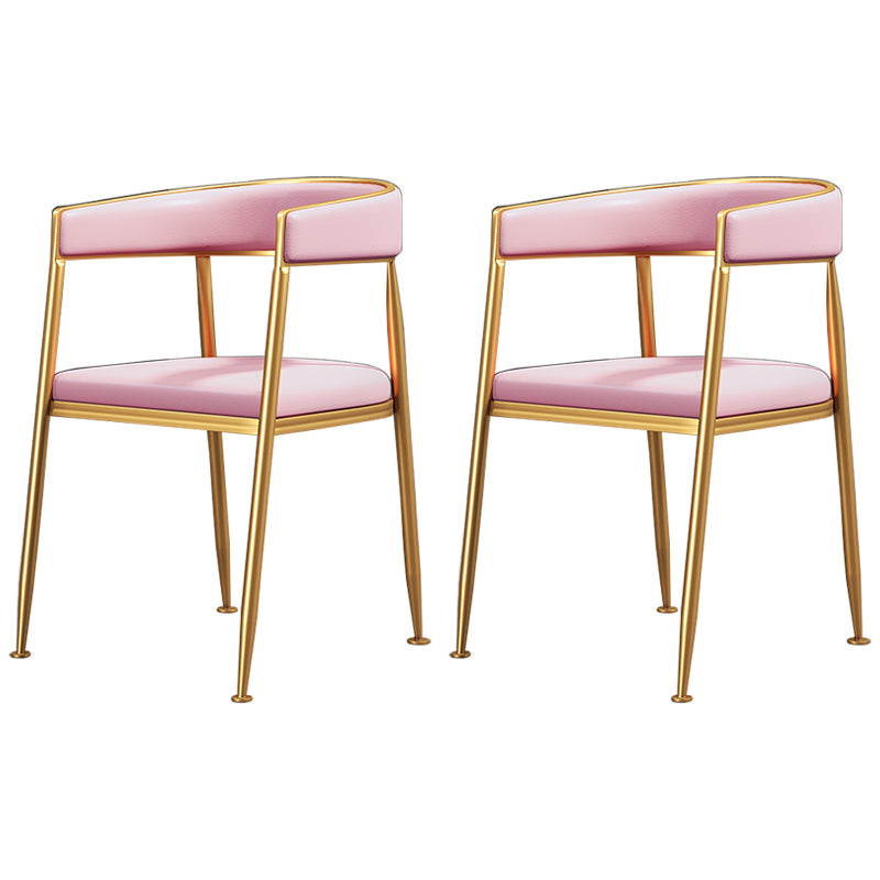 Silla lateral de comedor con respaldo abierto de estilo nórdico, tela de lino, silla sin brazos