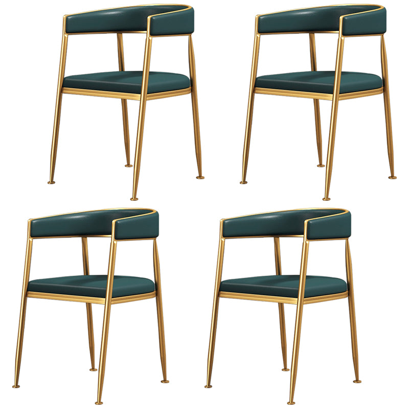 Silla lateral de comedor con respaldo abierto de estilo nórdico, tela de lino, silla sin brazos