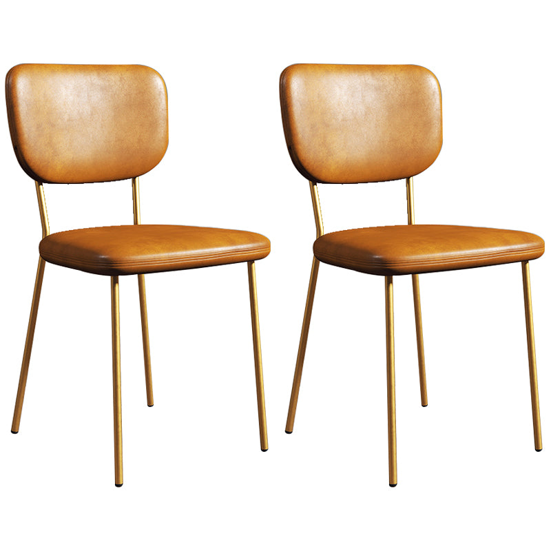Sillas de comedor tapizadas de estilo escandinavo, respaldo abierto, silla lateral