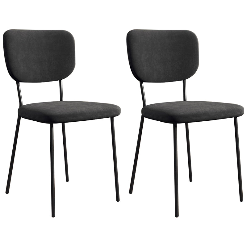 Sillas de comedor tapizadas de estilo escandinavo, respaldo abierto, silla lateral