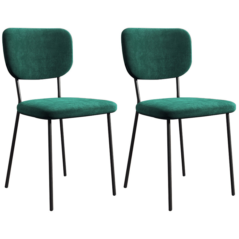 Sillas de comedor tapizadas de estilo escandinavo, respaldo abierto, silla lateral