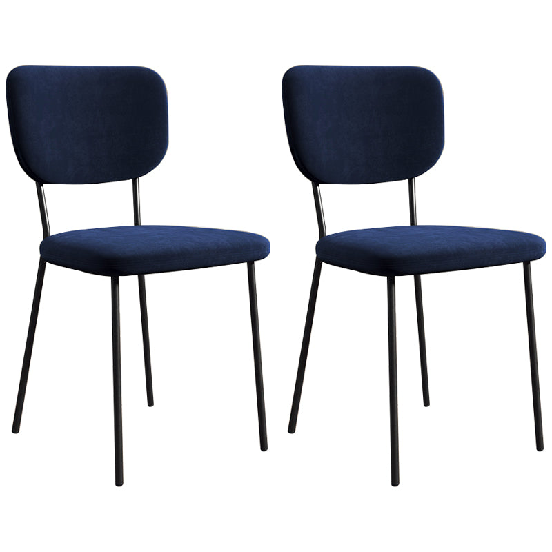 Sillas de comedor tapizadas de estilo escandinavo, respaldo abierto, silla lateral