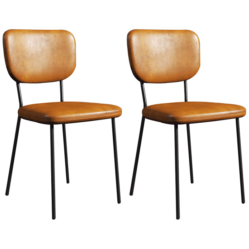 Sillas de comedor tapizadas de estilo escandinavo, respaldo abierto, silla lateral