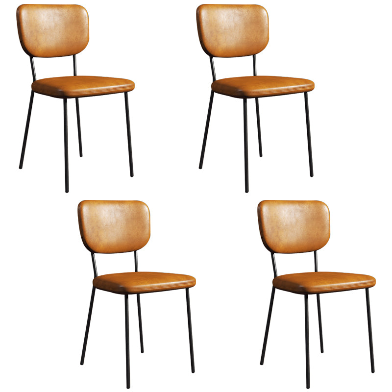 Sillas de comedor tapizadas de estilo escandinavo, respaldo abierto, silla lateral
