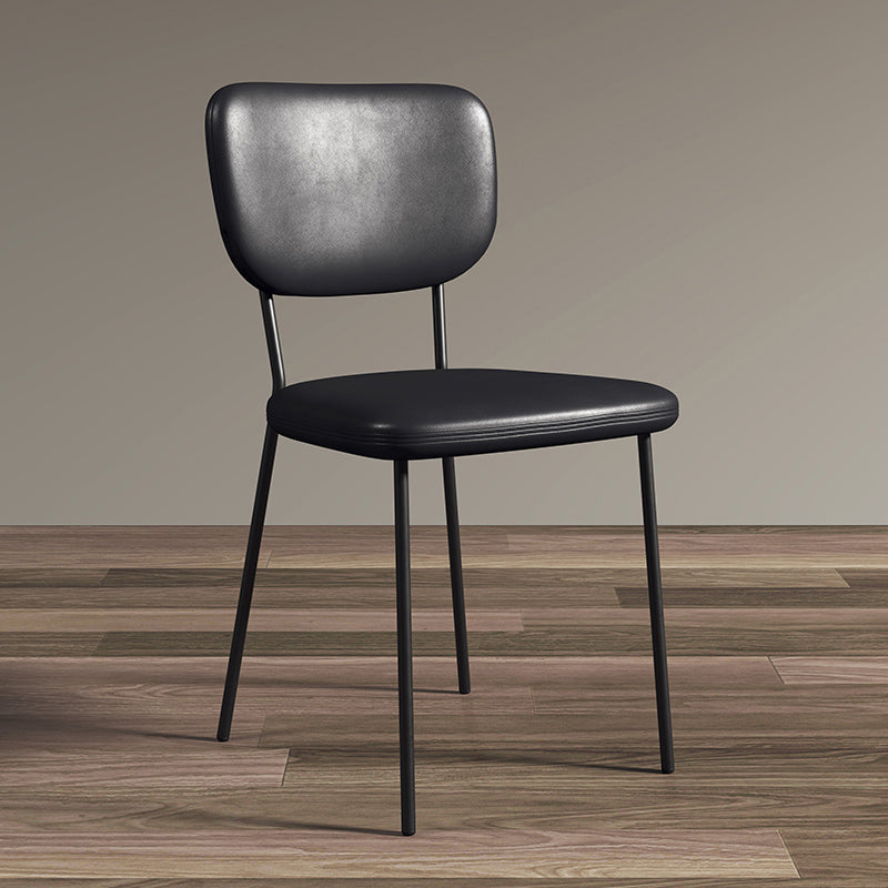 Sillas de comedor tapizadas de estilo escandinavo, respaldo abierto, silla lateral