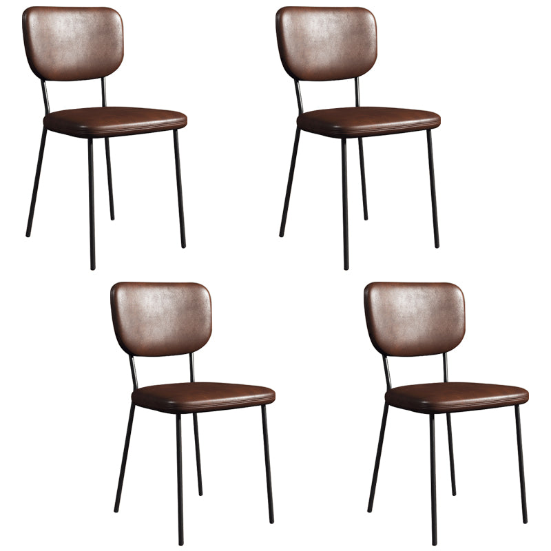 Sillas de comedor tapizadas de estilo escandinavo, respaldo abierto, silla lateral