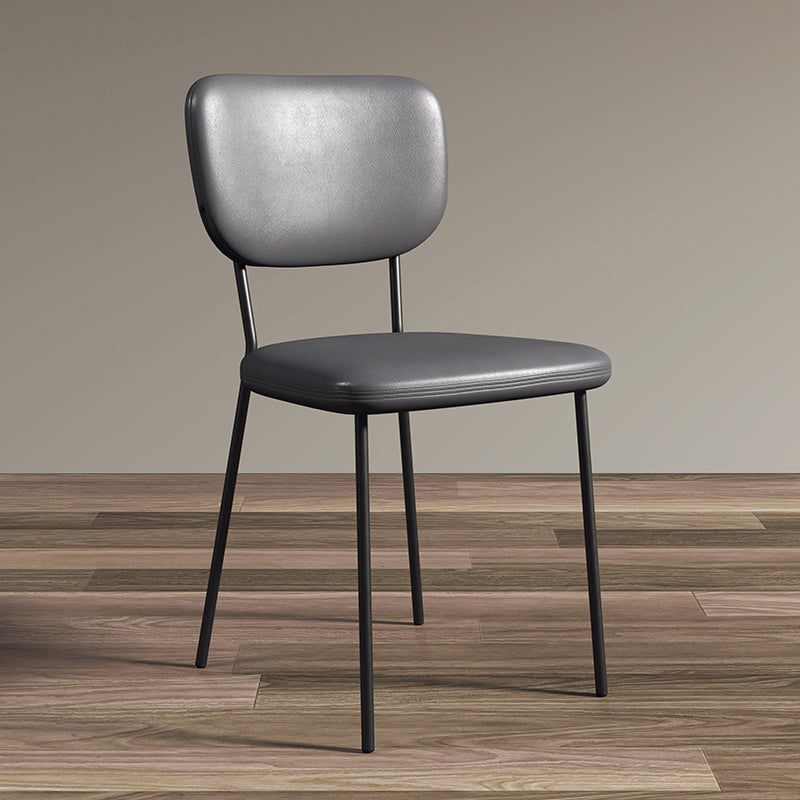 Sillas de comedor tapizadas de estilo escandinavo, respaldo abierto, silla lateral