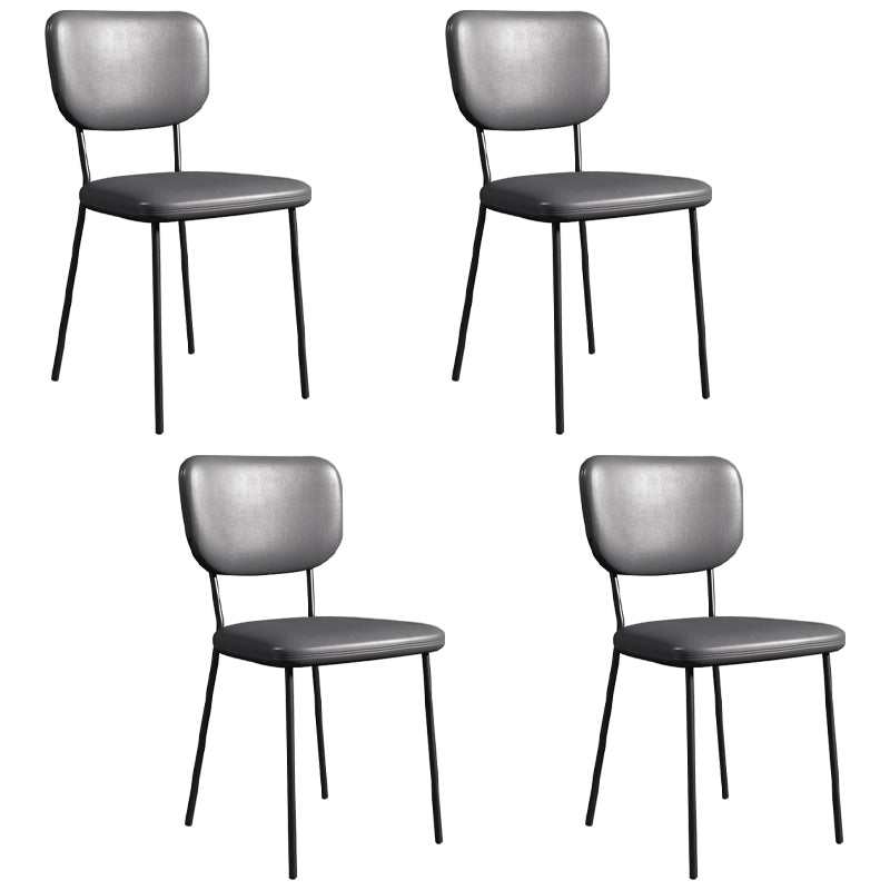 Sillas de comedor tapizadas de estilo escandinavo, respaldo abierto, silla lateral