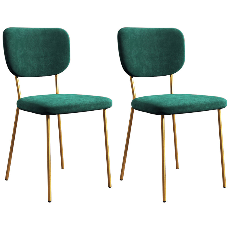 Sillas de comedor tapizadas de estilo escandinavo, respaldo abierto, silla lateral