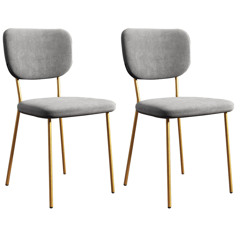 Sillas de comedor tapizadas de estilo escandinavo, respaldo abierto, silla lateral