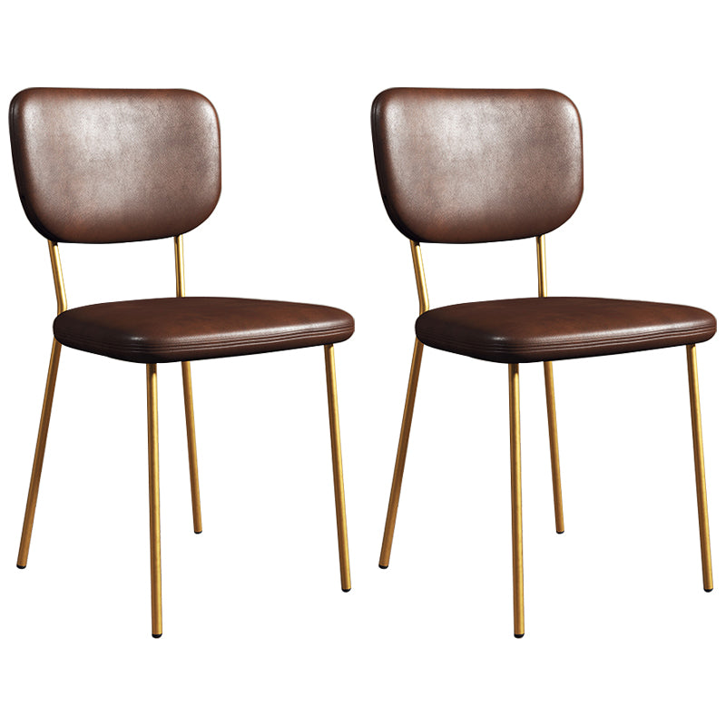 Sillas de comedor tapizadas de estilo escandinavo, respaldo abierto, silla lateral