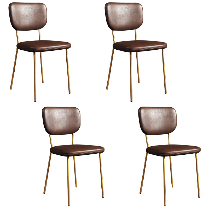 Sillas de comedor tapizadas de estilo escandinavo, respaldo abierto, silla lateral