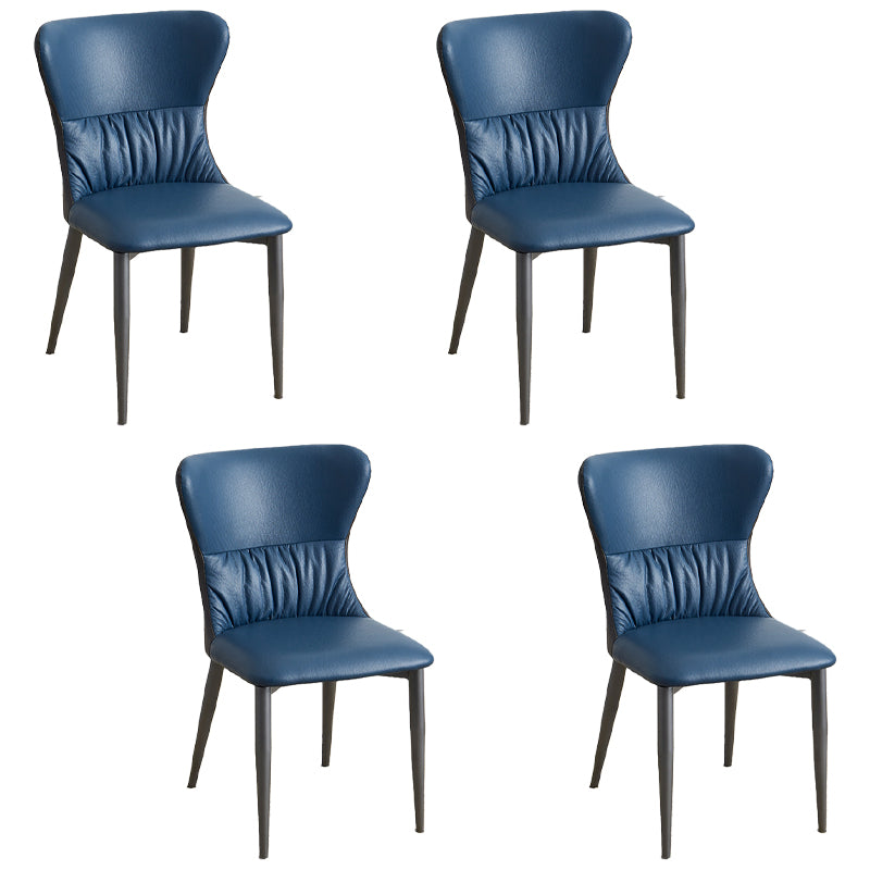 El comedor industrial del metal preside la silla lateral sin brazos del Wingback para el uso en el hogar