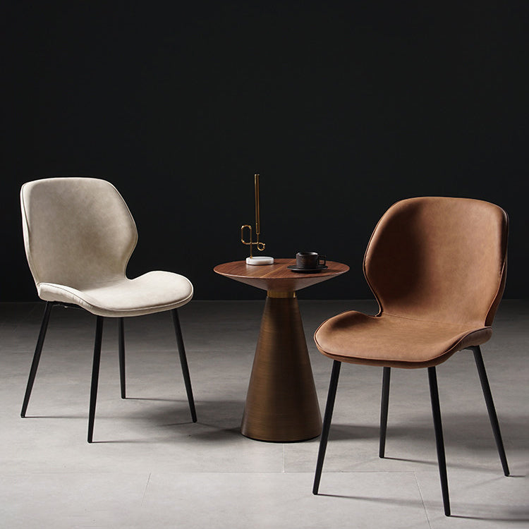 Metal de la cocina del estilo contemporáneo que cena el respaldo lateral de la silla que cena la silla lateral sin brazos