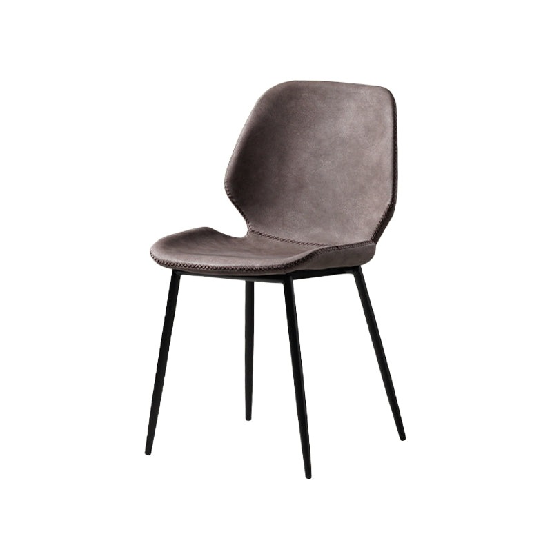 Metal de la cocina del estilo contemporáneo que cena el respaldo lateral de la silla que cena la silla lateral sin brazos