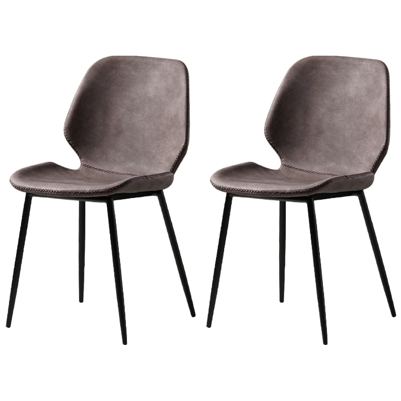 Metal de la cocina del estilo contemporáneo que cena el respaldo lateral de la silla que cena la silla lateral sin brazos