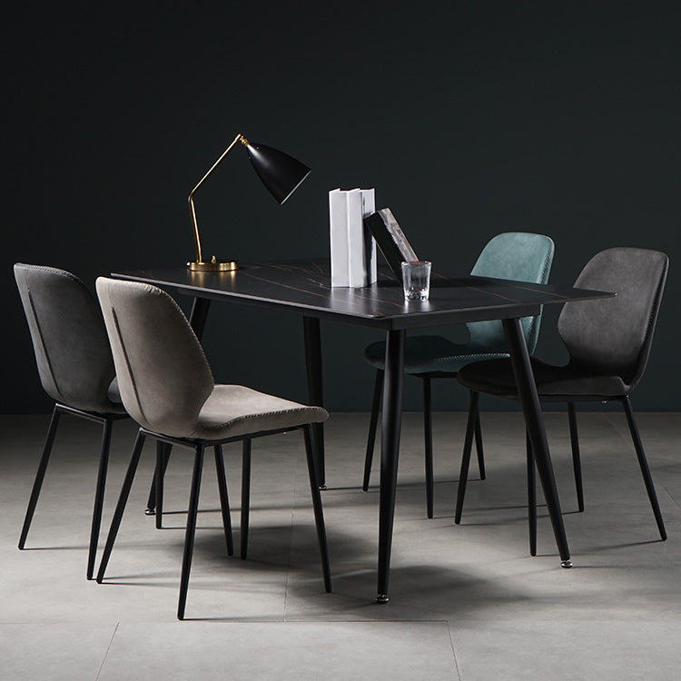 Metal de la cocina del estilo contemporáneo que cena el respaldo lateral de la silla que cena la silla lateral sin brazos