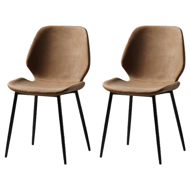 Metal de la cocina del estilo contemporáneo que cena el respaldo lateral de la silla que cena la silla lateral sin brazos