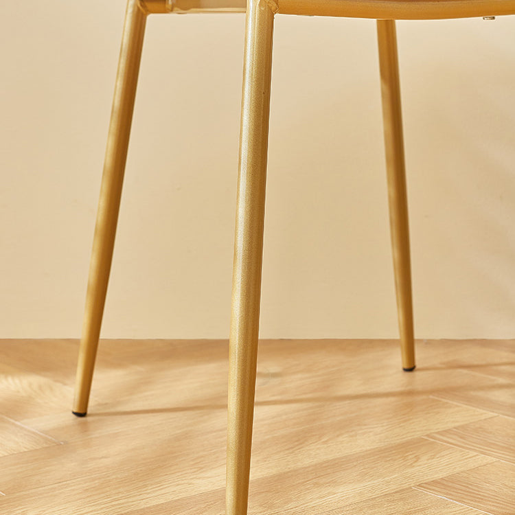 Metal de la cocina del estilo contemporáneo que cena el respaldo lateral de la silla que cena la silla lateral sin brazos