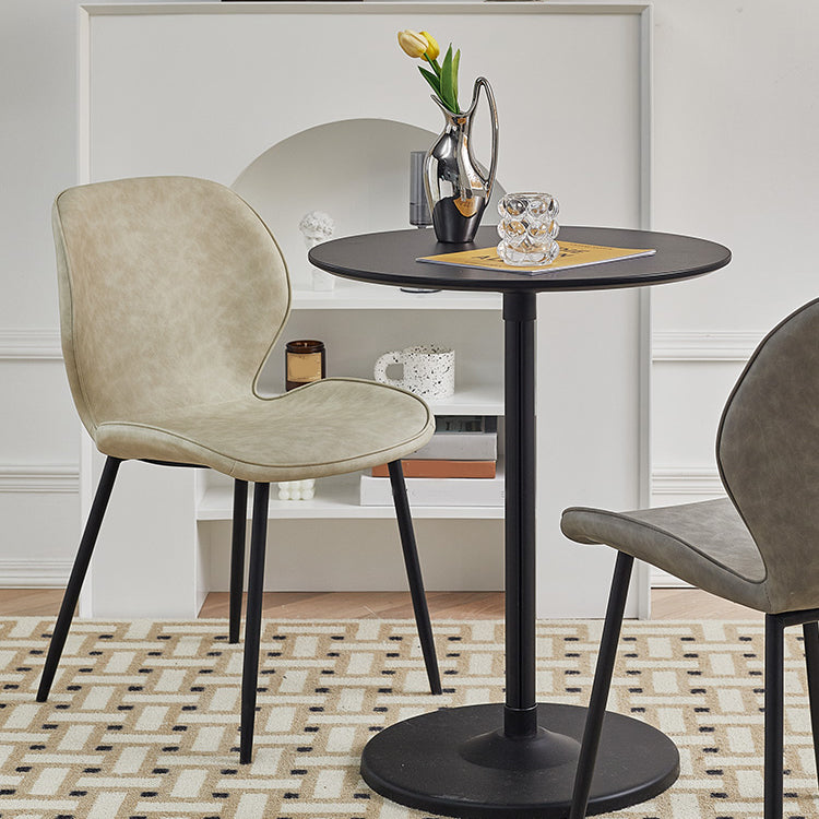 Metal de la cocina del estilo contemporáneo que cena el respaldo lateral de la silla que cena la silla lateral sin brazos