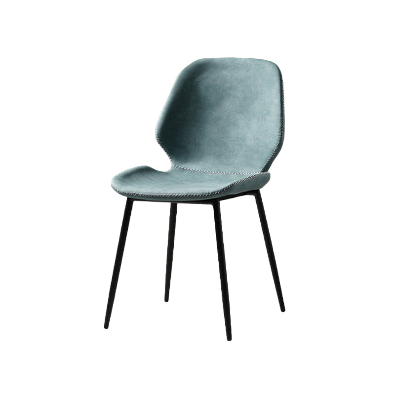 Metal de la cocina del estilo contemporáneo que cena el respaldo lateral de la silla que cena la silla lateral sin brazos