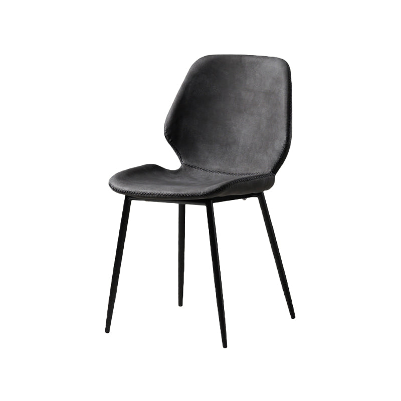 Metal de la cocina del estilo contemporáneo que cena el respaldo lateral de la silla que cena la silla lateral sin brazos