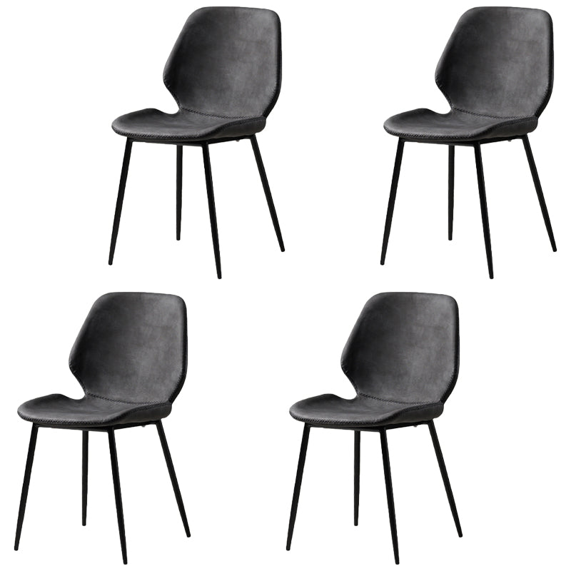 Metal de la cocina del estilo contemporáneo que cena el respaldo lateral de la silla que cena la silla lateral sin brazos